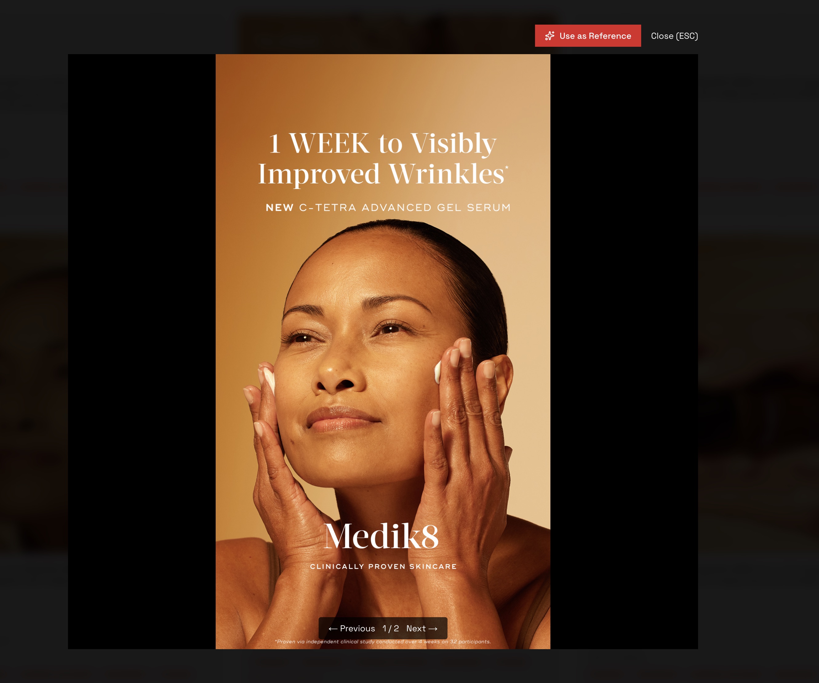 Use competitor ad as reference to generate your own